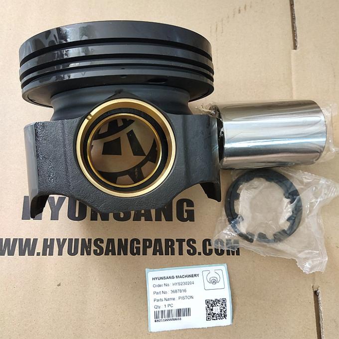 Piston 3687816 Excavator Engine Parts With Piston Pin Snap Ring For C18 ...