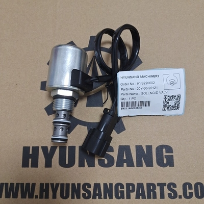 Solenoid Valve Excavator Parts 20Y-60-22121 20Y6022121 For PC200-6 6D95