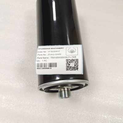 Excavator Engine Parts Transmission Filter ZGAQ-02400 ZGAQ-00001 For Hyundai