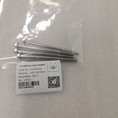 Excavator Parts Bolt VOE22278501 VOE 22278501 Hexagon Screw For EC200D EC210D