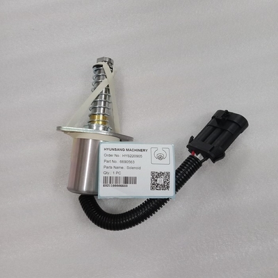 Excavator Parts Shutoff Solenoid 6690563 For S300 S220 S130 S150