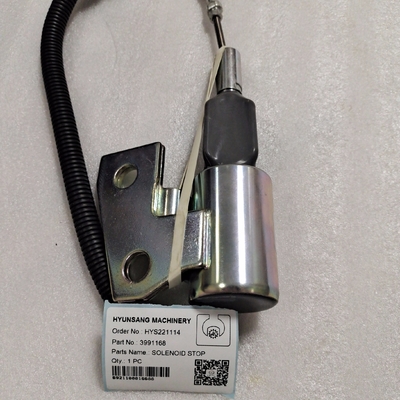 Excavator Parts Stop Solenoid 3991168 CA3991168 399-1168 for 4B3.9