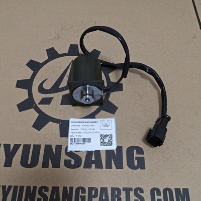 Excavator Parts Solenoid Assy 708-2L-25190 7082L25190 For PC600 PC650 PC750 PC750SE