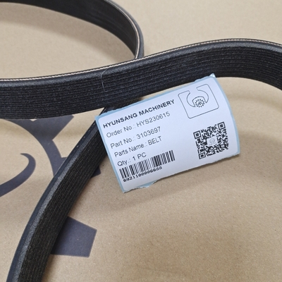 High Tensile Strength Fan Belt 3103697 3289157 For Excavator R110-7 R140LC-7