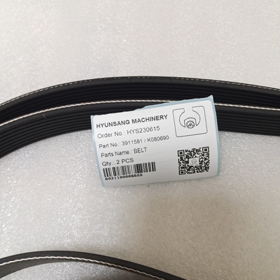 Hyunsang Engine Fan Belt 3911581 V Ribbed Belt For Construction Machines