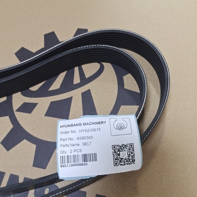 Hyunsang Micro V Replacement Serpentine Drive Belts K080565 MCRV15095 For Construction Machines