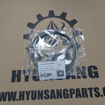Hyunsang Parts Piston Ring Assy 6150-31-2032 6150-32-2030 6150-31-2033 6150-31-2031 6150-32-2210 For 6D125