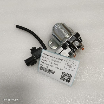 Excavator Parts Heater Relay E225-0006 E225-0004 For R210NLC7 R250LC7 R290LC7 R305LC7 R320LC7