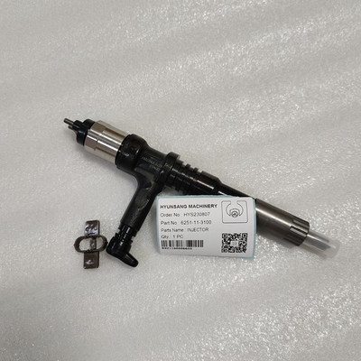 Excavator PC400 PC450 Parts Fuel Injector 6251-11-3100 6251113100 For Engine SAA6D125E