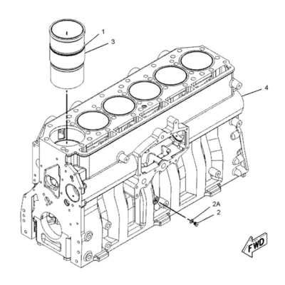 Hyunsang Cylinder Liner 190-3562 1903562 For 330C Excavator C9 Engine