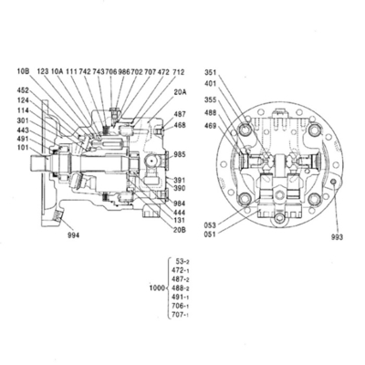 Excavator Spare Parts Valve Plate 0816210 For ZX270-3 ZX280LCH-3