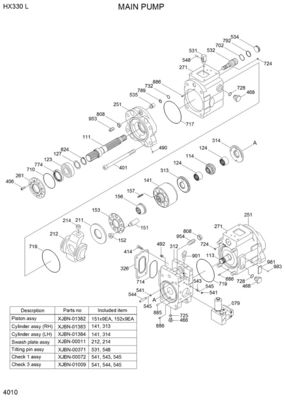 Excavator Parts Gear Pump XJBN-00847 XJBN-00520 XJBN-00002 For R290LC7 R320LC9