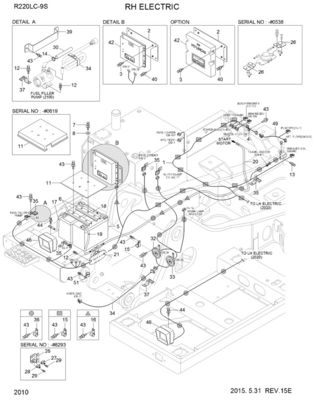 Excavator MCU Controller Panel 21Q6-32180 21Q6-32181 for R220LC-9S R210LC9BC