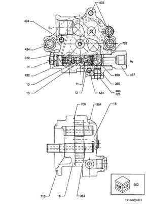 Excavator Parts Gear Pump YX10V00004F2 VI8973710430 For SK160