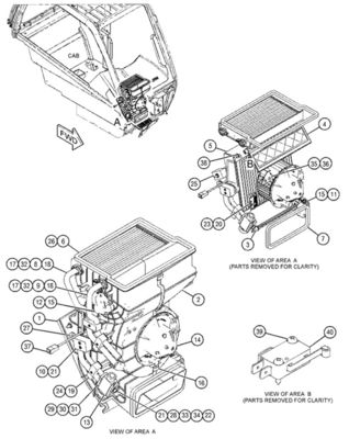 Hyunsang Parts Cab Heater 484-8315 4848315 for TH3510D Construction Machinery