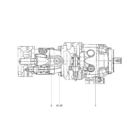 Forklift Spare Parts Main Pump 31HS-01000 for 110DE 180DE 180D-9