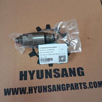 Hyunsang Excavator Parts Overlord Relief Valve 31N6-17510 for Hyundai R210LC-7 R220-7 Excavators