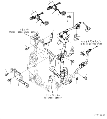 6754-81-9450 6754819450 Injector Harness for Excavator PC240 SAA4D107E