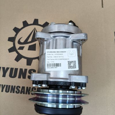 Hyunsang Excavator Parts Air Compressor 23B-07-61112 for  Motor Grader GD535-5 GD555-5 GD655-5 GD655-6 GD675-3E0 GD675-5