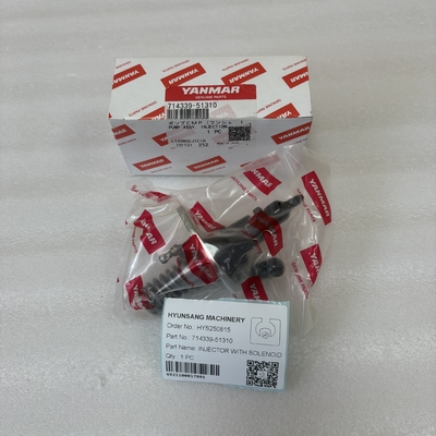 Hyunsang Engine Spare Parts Injector With Solenoid 714339-51310 for Yanmar Engine L100N5 L100N6 Injector Pump