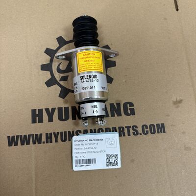 Hyunsang Excavator Parts SOLENOID STOP SA-4752-12