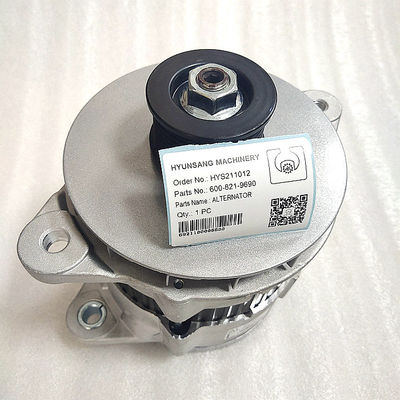 Alternator 600-821-9690 Komatsu Excavator Parts For PC400 600-825-3151