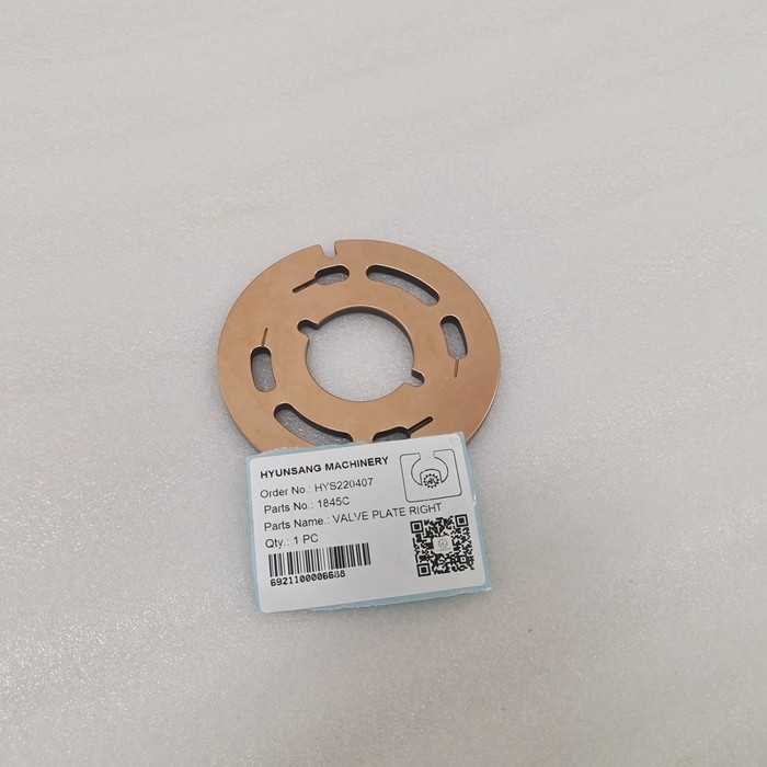 Hyunsang Excavator Parts Valve Plate Right 1845C K9004385 120-5724 0451003