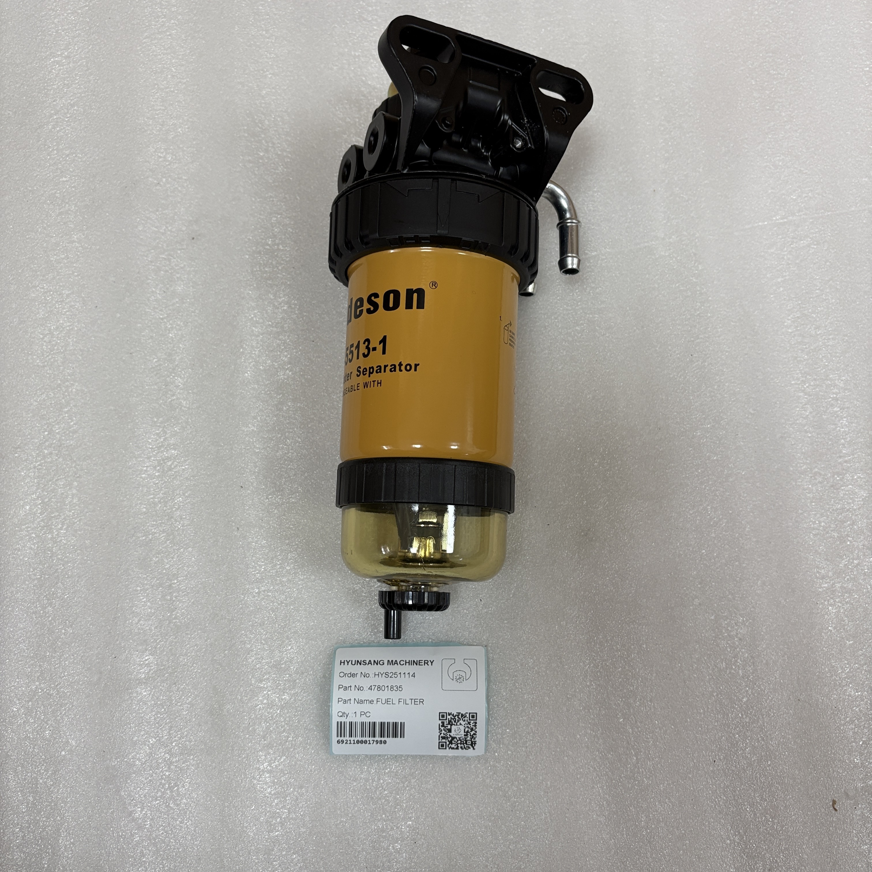 Hyunsang Excavator Parts 47801835 Fuel Filter For CASE Backhoe Loader ...