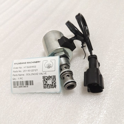 Solenoid Valve Excavator Parts 20Y-60-22121 20Y6022121 For PC200-6 6D95