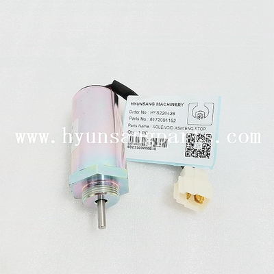 24V Excavator Solenoid 8972091152 For 4LE2 4LE2X ZX70-3 ZX75UR-3  ZX85USB-3