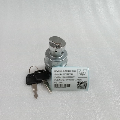 Excavator Parts Ignition Switch YN50S00026F1 YN50S00002F1 For SK210-8 SK210-9 SK260-9