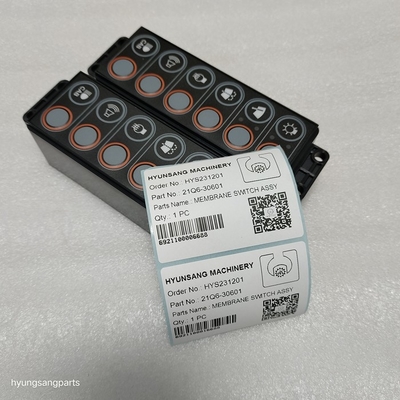 Hyunsang Excavator Parts Membrane Switch Assy 21Q6-30601 21Q630601 For R125LCR-9A R140LC9A