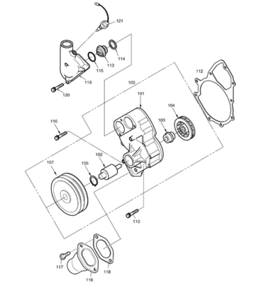 Water Pump 65.06500-6137 65.065006137 6506500-6137 65065006137 For SOLAR 450-III