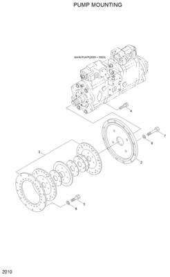 Excavator Parts Damper Assy 14E7-00020 71MH-12520 For R450LC7 R500LC7