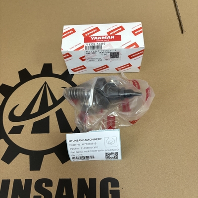 Hyunsang Engine Spare Parts Injector With Solenoid 714339-51310 for Yanmar Engine L100N5 L100N6 Injector Pump