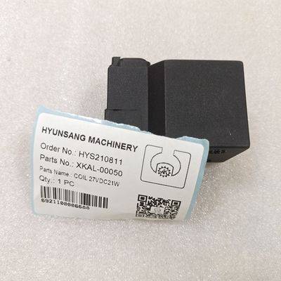 Coil 27VDC21W XKAL-00050 39Q6-42130 11N6-90850 Excavator Parts Fits HX520L R125LCR-9A